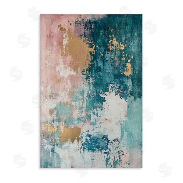 stupell industries Gina Kelly | Teal Green Gold Abstract