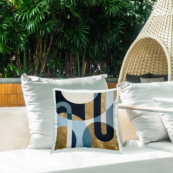 Stupell Industries Gina Matarazzo | Earthly Shapes & Arches Throw Pillow