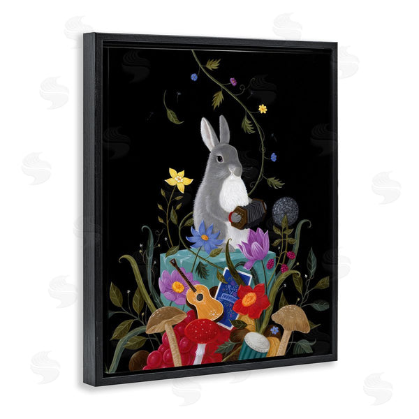 Stupell Industries Gina Matarazzo | Rabbit With Musical Collection