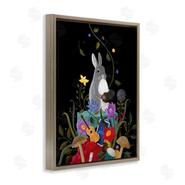 Stupell Industries Gina Matarazzo | Rabbit With Musical Collection