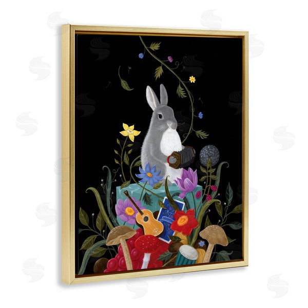 Stupell Industries Gina Matarazzo | Rabbit With Musical Collection