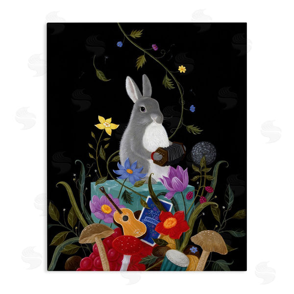 stupell industries Gina Matarazzo | Rabbit with Musical Collection