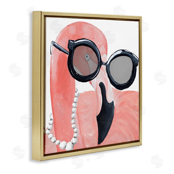 Stupell Industries Gina Ritter | Flamingo With Glam Pearls Wall Art