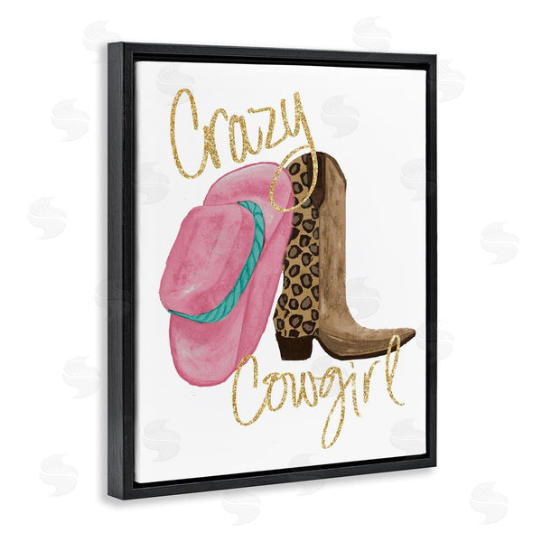 Stupell Industries Gina Ritter | Glam Crazy Cowgirl Wall Art
