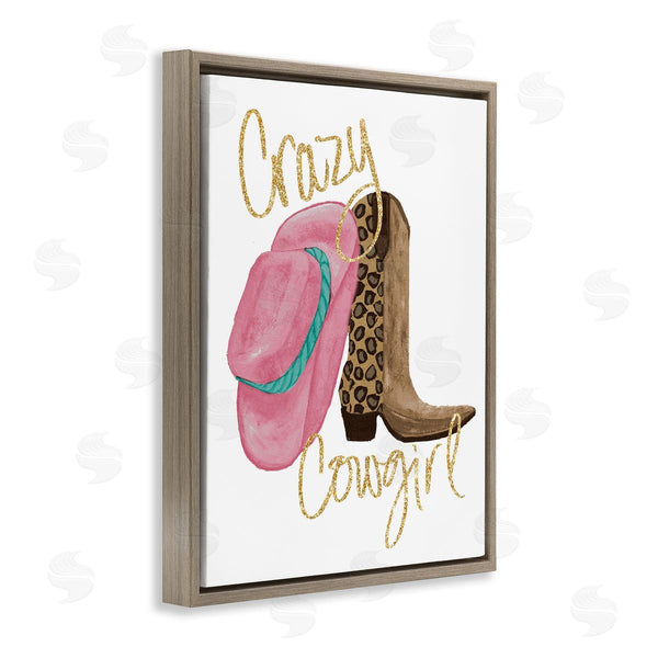 Stupell Industries Gina Ritter | Glam Crazy Cowgirl Wall Art
