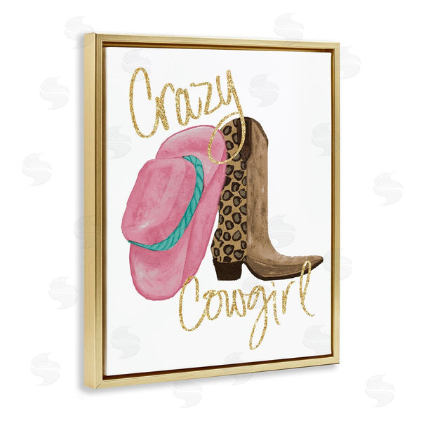 Stupell Industries Gina Ritter | Glam Crazy Cowgirl Wall Art