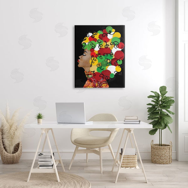 Stupell Industries Gina Ritter | Singing Woman With Pop Abstract Hairstyle Wall Art
