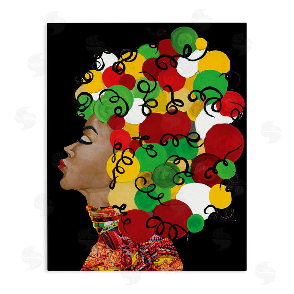 stupell industries Gina Ritter | Singing Woman With Pop Abstract Hairstyle Wall Art