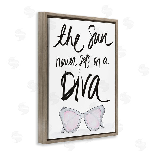 Stupell Industries Gina Ritter | Sun Never Sets On Diva Wall Art