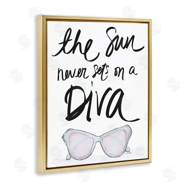 Stupell Industries Gina Ritter | Sun Never Sets On Diva Wall Art