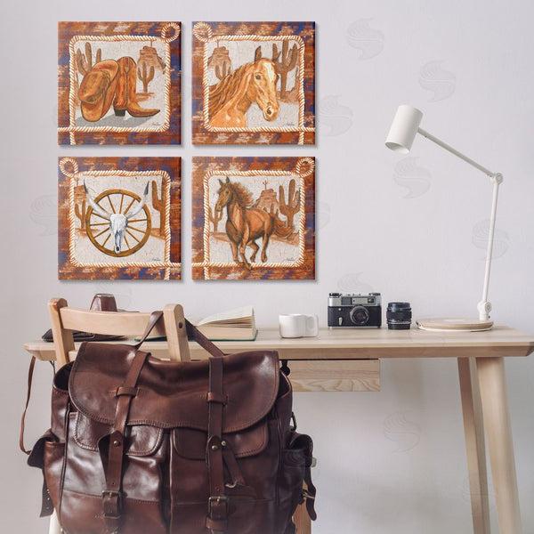 Stupell Industries Gina Ritter | Western Rodeo Scenes Wall Art