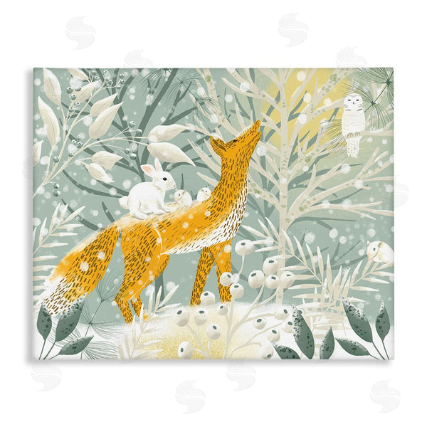 stupell industries Ginger Deverell | Winter Forest Animals Wall Art