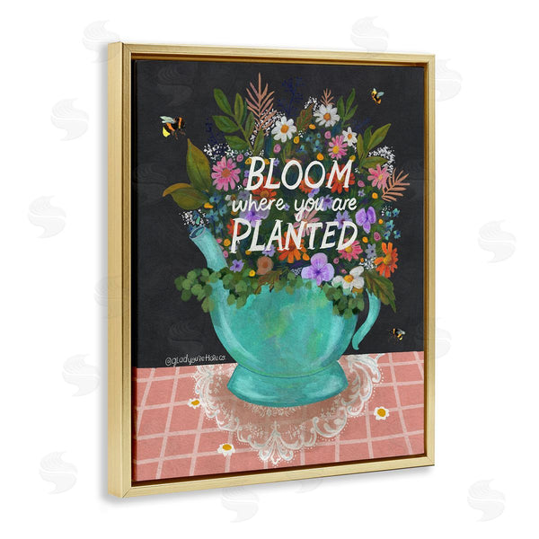 Stupell Industries Glad You're Here Co. | Bloom Where Planted Bouquet