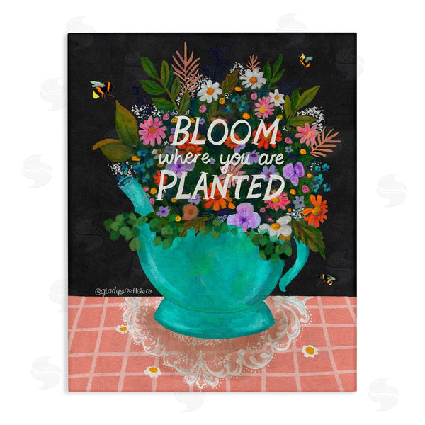 stupell industries Glad You're Here Co. | Bloom Where Planted Bouquet