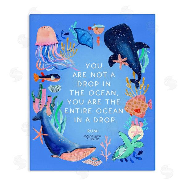 stupell industries Glad You're Here Co. | Entire Ocean In A Drop
