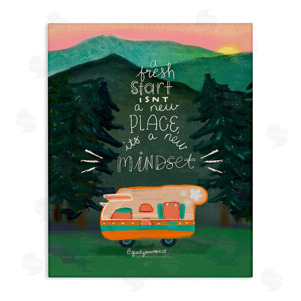 stupell industries Glad You're Here Co. | Fresh Start New Mindset Wall Art
