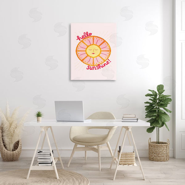 Stupell Industries Glad You're Here Co. | Geometric Hello Sunshine Wall Art