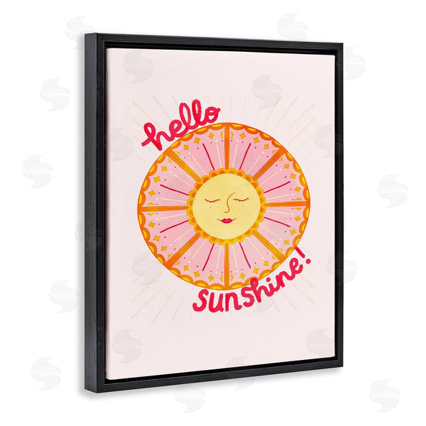 Stupell Industries Glad You're Here Co. | Geometric Hello Sunshine Wall Art