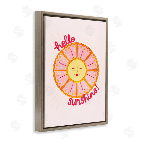 Stupell Industries Glad You're Here Co. | Geometric Hello Sunshine Wall Art