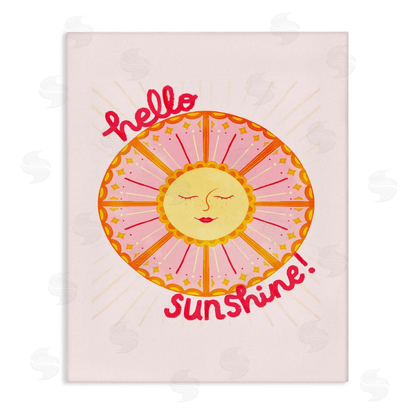 stupell industries Glad You're Here Co. | Geometric Hello Sunshine Wall Art