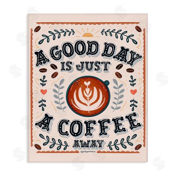 stupell industries Glad You're Here Co. | Good Day A Coffee Away Wall Art