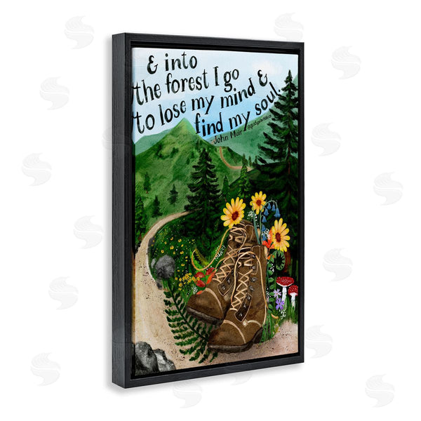 Stupell Industries Glad You're Here Co. | Into The Forest I Go Quote