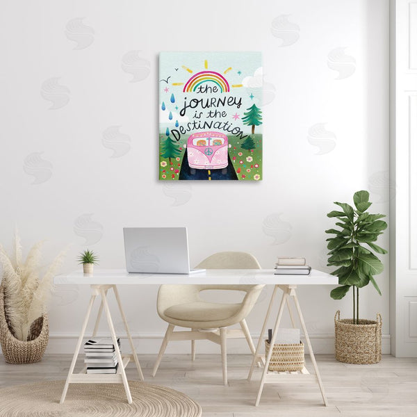 Stupell Industries Glad You're Here Co. | Journey Is The Destination Wall Art