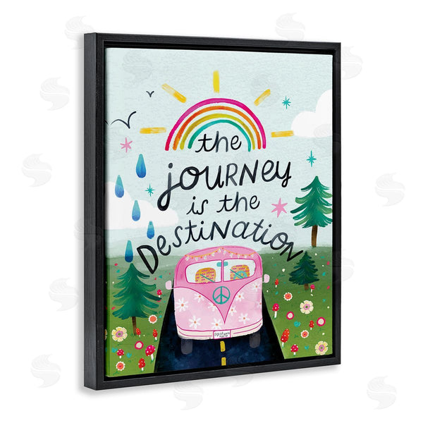 Stupell Industries Glad You're Here Co. | Journey Is The Destination Wall Art