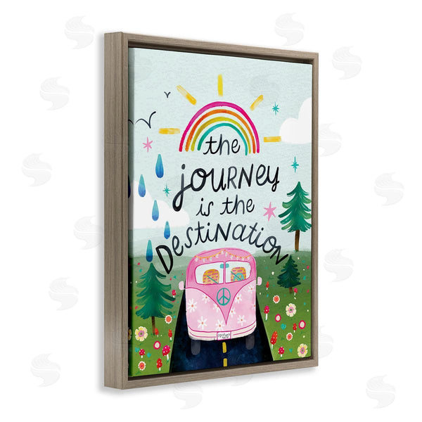 Stupell Industries Glad You're Here Co. | Journey Is The Destination Wall Art