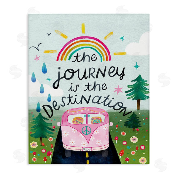 stupell industries Glad You're Here Co. | Journey Is The Destination Wall Art