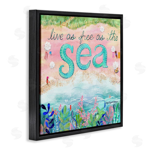 Stupell Industries Glad You're Here Co. | Live Free As The Sea