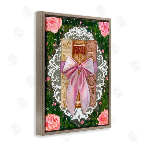 Stupell Industries Glad You're Here Co. | Romantic Books With Lace