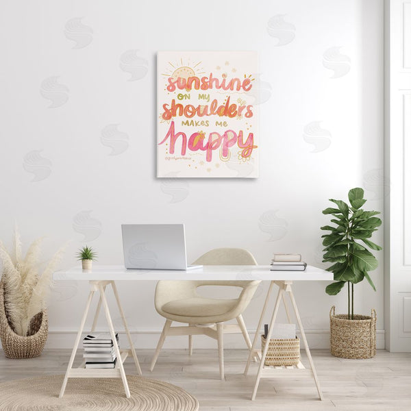 Stupell Industries Glad You're Here Co. | Sunshine On My Shoulders Wall Art