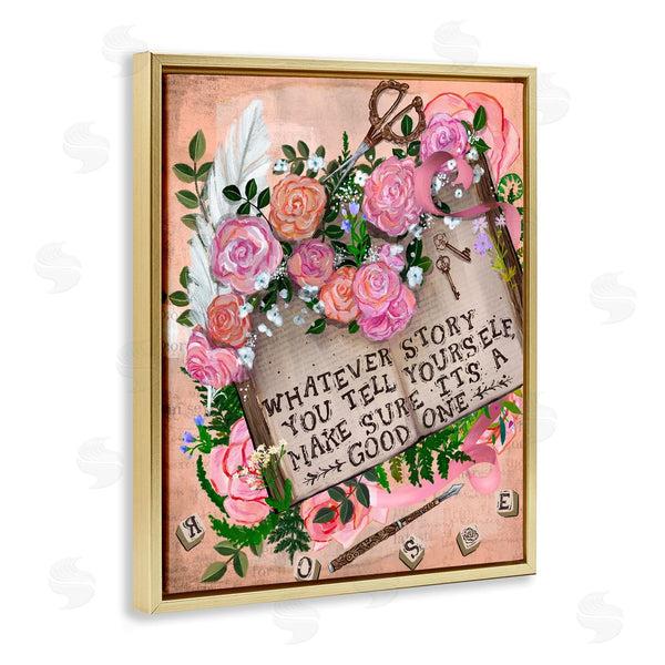 Stupell Industries Glad You're Here Co. | Tell Yourself A Good Story