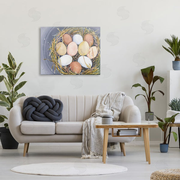 Stupell Industries Gloria Palmer | Bird Nest Eggs Nature Painting Wall Art