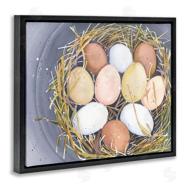 Stupell Industries Gloria Palmer | Bird Nest Eggs Nature Painting Wall Art