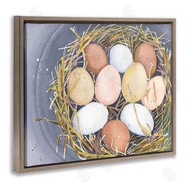 Stupell Industries Gloria Palmer | Bird Nest Eggs Nature Painting Wall Art