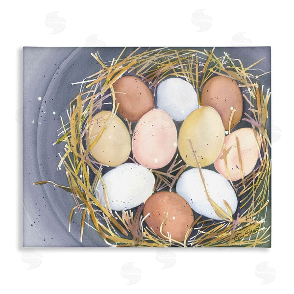 stupell industries Gloria Palmer | Bird Nest Eggs Nature Painting Wall Art
