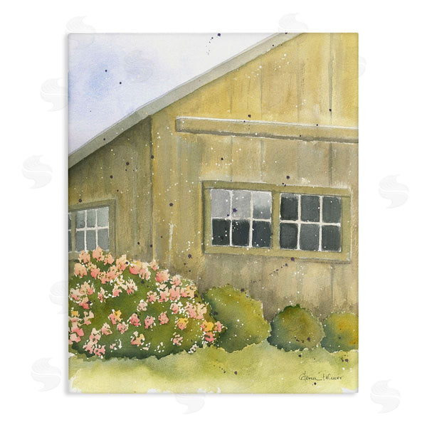 stupell industries Gloria Palmer | Cottage Floral Bushes Painting Wall Art