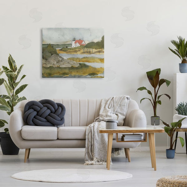 Stupell Industries Gloria Palmer | Lighthouse Beacon Coastal Shore Wall Art