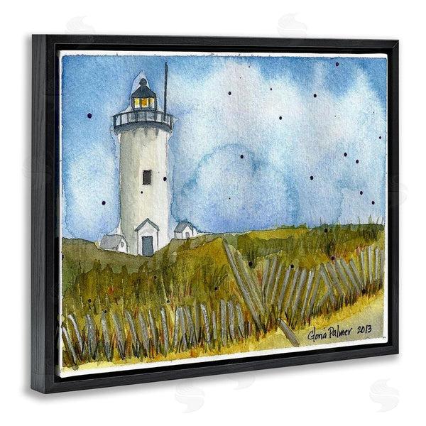 Stupell Industries Gloria Palmer | Rural Lighthouse Painting Wall Art