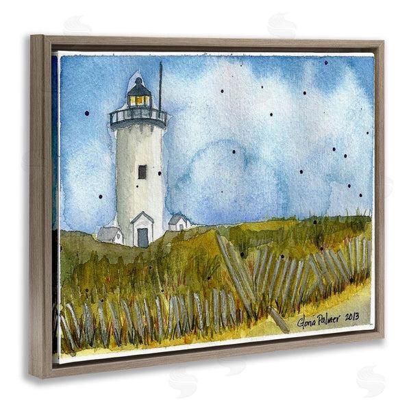 Stupell Industries Gloria Palmer | Rural Lighthouse Painting Wall Art