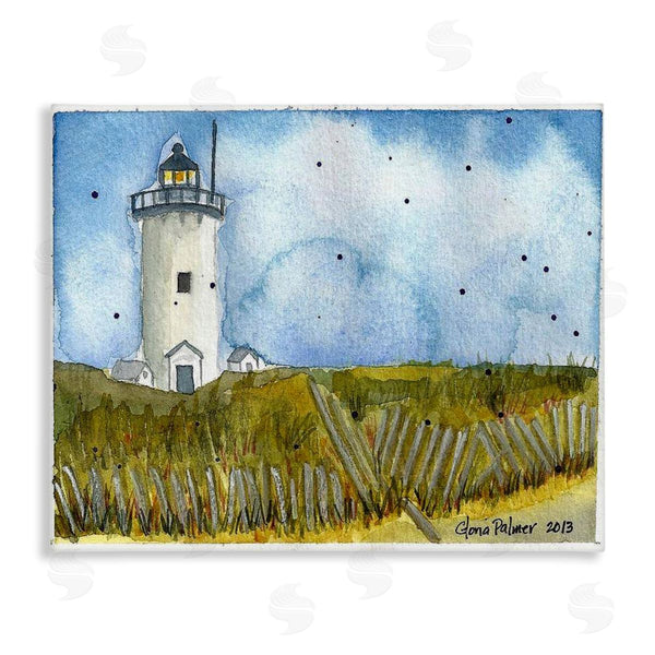 stupell industries Gloria Palmer | Rural Lighthouse Painting Wall Art