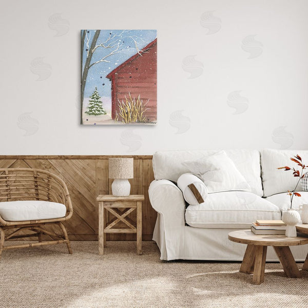 Stupell Industries Gloria Palmer | Winter Snowy Cabin Wall Art