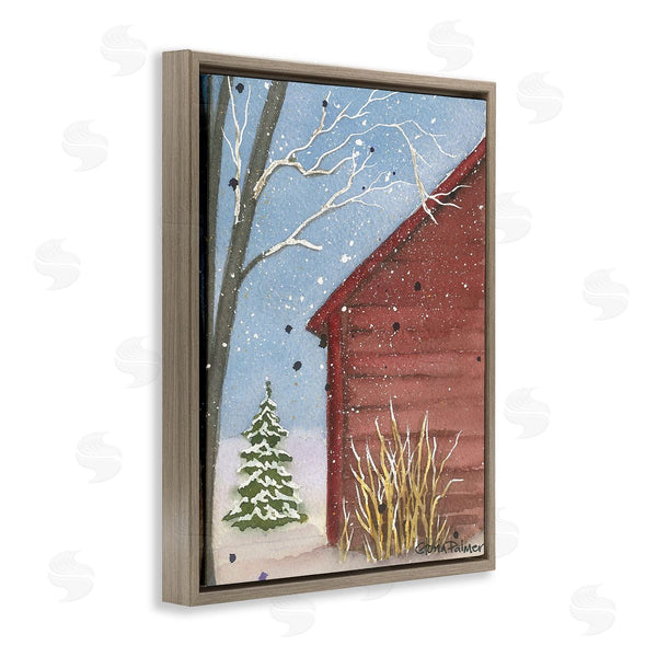 Stupell Industries Gloria Palmer | Winter Snowy Cabin Wall Art