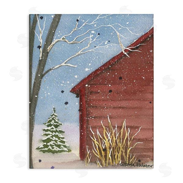 stupell industries Gloria Palmer | Winter Snowy Cabin Wall Art