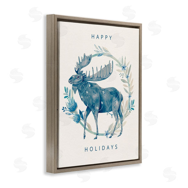 Stupell Industries Grace Andersson | Holiday Greeting With Moose