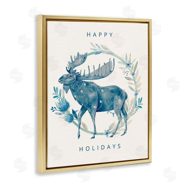 Stupell Industries Grace Andersson | Holiday Greeting With Moose
