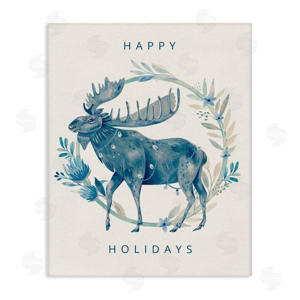 stupell industries Grace Andersson | Holiday Greeting with Moose