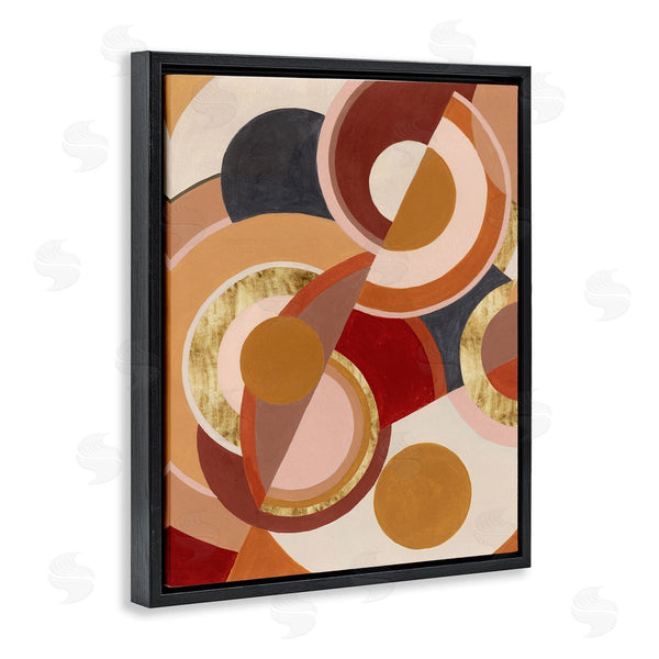 Stupell Industries Grace Popp | Abstract Asymmetric Circles Brown